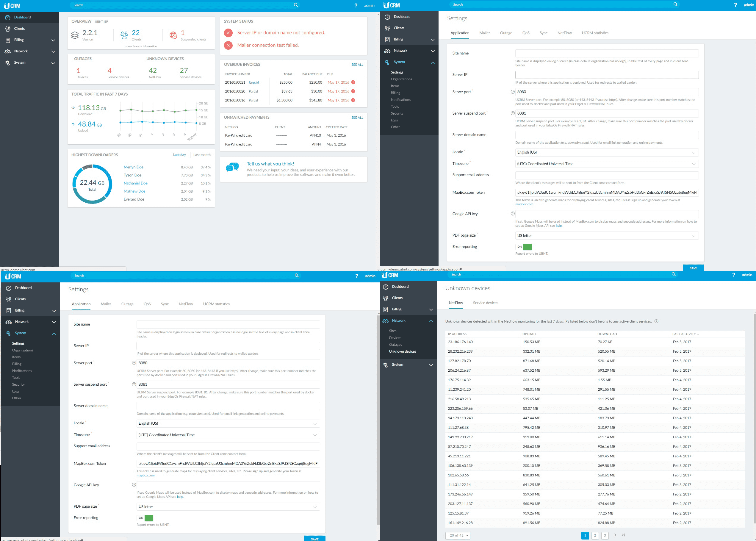 UCRM. Биллинг от Ubiquiti.